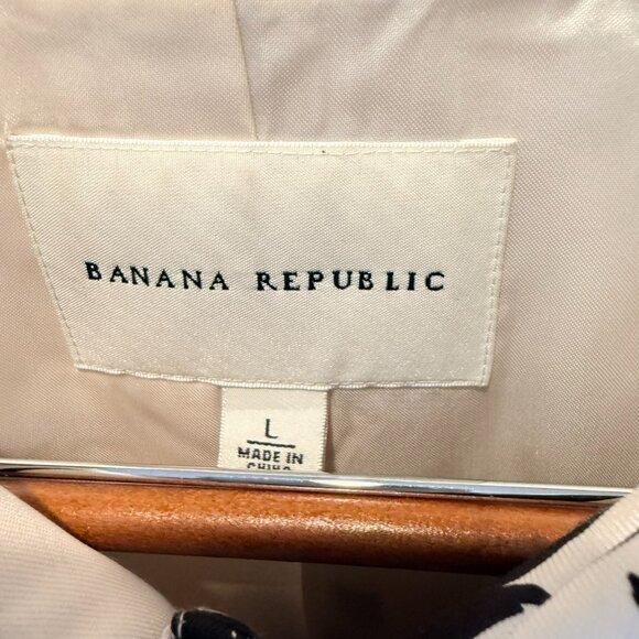 Banana Republic Floral Silk Topper Coat-- Size Large - Picture 10 of 12